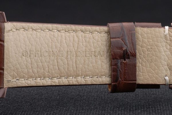 Panerai Luminor Brown Leather Strap Black Dial 80161 - Image 8