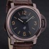 Panerai Luminor Brown Leather Strap Black Dial 80164 - Image 3