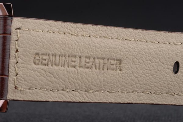 Panerai Luminor Brown Leather Strap Black Dial 80164 - Image 8