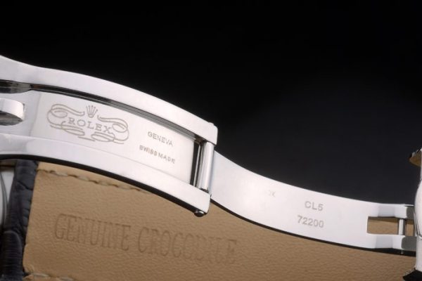 Swiss Rolex Datejust Special Edition 2012 Black Leather Strap 80252 - Image 7