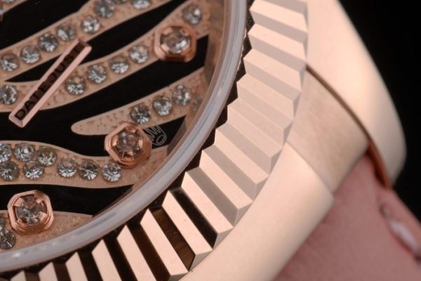 Swiss Rolex Datejust Special Edition 2012 Pale Pink Leather Strap 80253 - Image 10