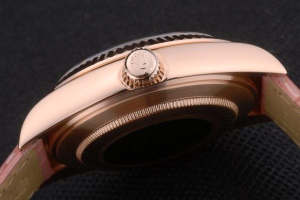Swiss Rolex Datejust Special Edition 2012 Pale Pink Leather Strap 80253 - Image 9