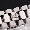 Swiss Rolex Day-Date Stainless Steel Bracelet Black Dial 80294 - Image 5