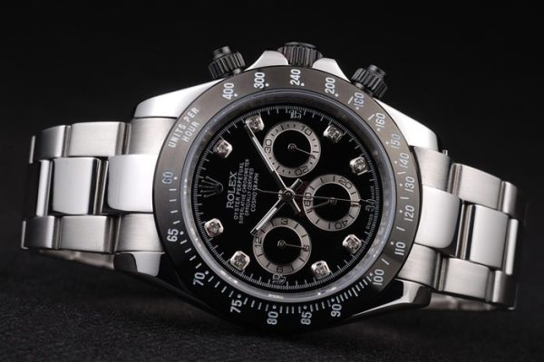 Rolex Daytona Stainless Steel Black Enameled Black Dial - Image 5
