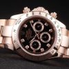 Rolex Daytona Rose Gold Plated Stainless Steel Black Dial - Image 5