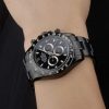 Rolex Daytona Black Ion Plated Tachymeter Black Stainless Steel Strap Black Dial 80247 - Image 2