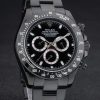 Rolex Daytona Black Ion Plated Tachymeter Black Stainless Steel Strap Black Dial 80247 - Image 3