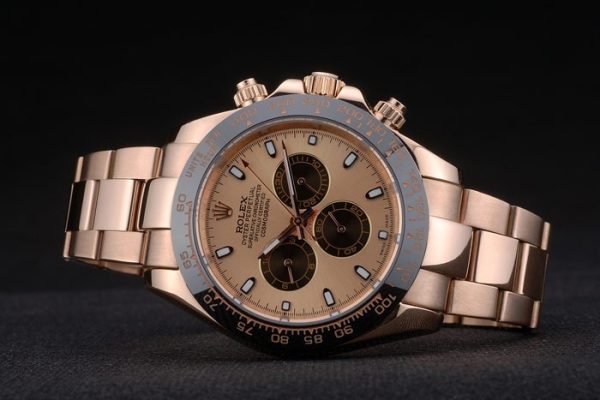 Rolex Daytona Ion Plated Tachymeter Rose Gold Strap Rose Gold Dial 80244 - Image 5