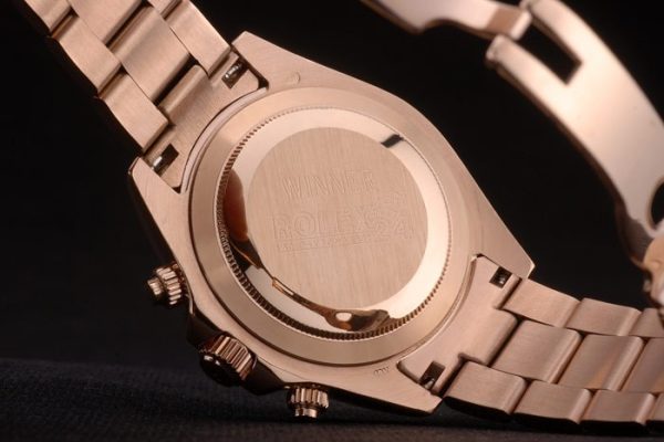 Rolex Daytona Ion Plated Tachymeter Rose Gold Strap Rose Gold Dial 80244 - Image 8