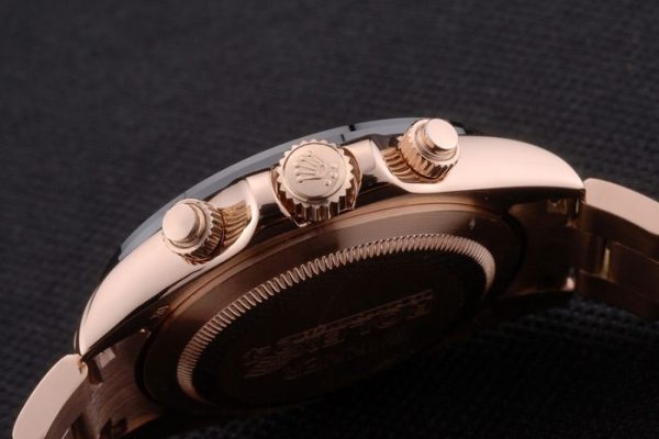 Rolex Daytona Ion Plated Tachymeter Rose Gold Strap Rose Gold Dial 80244 - Image 9