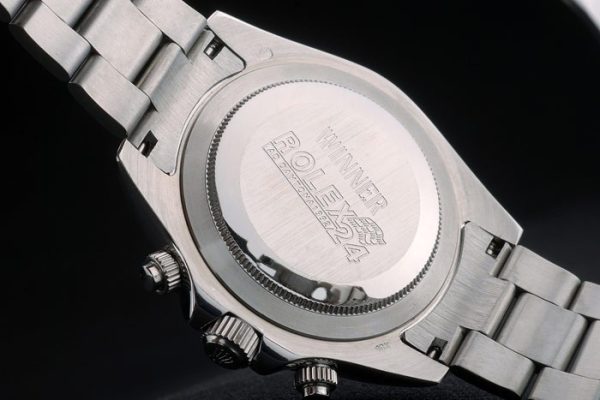 Rolex Daytona Black Ceramic Tachymeter Stainless Steep Strap White Dial 80249 - Image 8