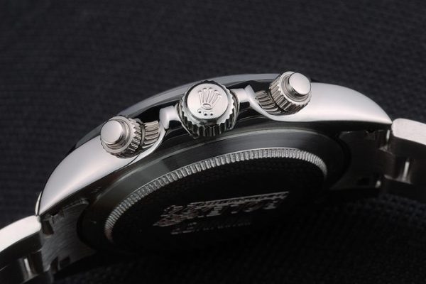 Rolex Daytona Black Ceramic Tachymeter Stainless Steep Strap White Dial 80249 - Image 9