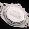 Rolex Daytona Cosmograph Rainbow Crystals Bezel Stainless Steep Strap Black Dial 80250 - Image 8