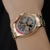 Rolex Daytona Cosmograph Rainbow Crystals Bezel Rose Gold Strap Black Dial 80251 - Image 2