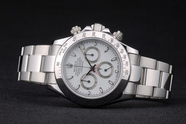 Swiss Rolex Daytona Stainless Steel Bracelet White Dial 80297 - Image 6