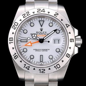 Rolex Explorer Stainless Steel White Dial Tachymeter Bezel