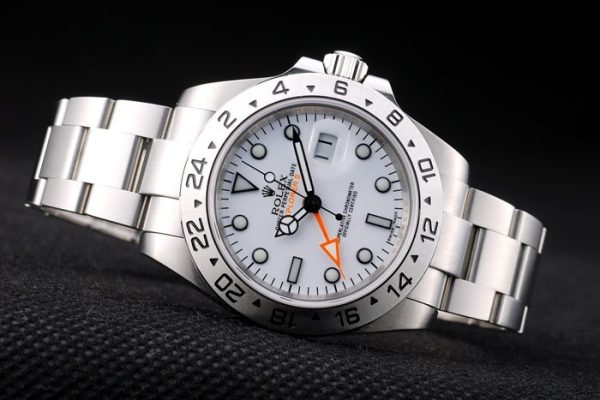 Swiss Rolex Explorer Stainless Steel White Dial Tachymeter Bezel - Image 5