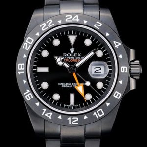 Swiss Rolex Explorer Black Ceramic Bezel Black Dial Tachymeter