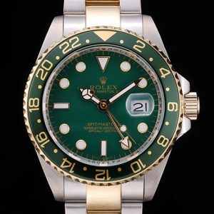 Rolex GMT Master II Green Ceramic Bezel Green Dial Tachymeter