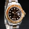 Rolex GMT Master II Gold Colored Ceramic Bezel Brown Dial Tachymeter - Image 2
