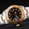 Rolex GMT Master II Gold Colored Ceramic Bezel Brown Dial Tachymeter - Image 3