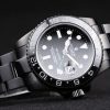 Swiss Rolex GMT Master II Pro-Hunter Black Steel Strap Black Dial - Image 2