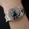 Swiss Rolex GMT Master Rose Gold Bezel Black Dial 80295 - Image 3