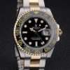 Swiss Rolex GMT Master Rose Gold Bezel Black Dial 80295 - Image 5