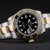 Swiss Rolex GMT Master Rose Gold Bezel Black Dial 80295 - Image 6