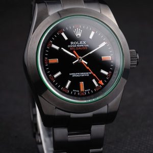 Rolex Milgauss Tinted Green Saphire Pro-Hunter Black Dial