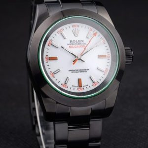 Rolex Milgauss Tinted Green Pro-Hunter Saphire White Dial