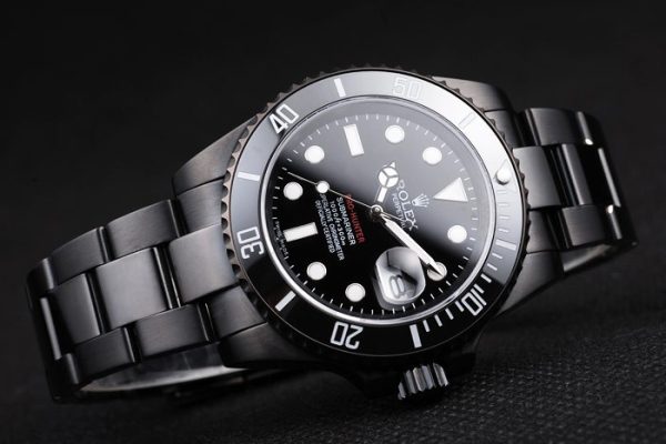 Swiss Rolex Submariner Pro-Hunter Black Steel Strap Black Dial - Image 2