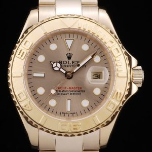 Rolex Yacht Master Gold Dial Gold Tachymeter