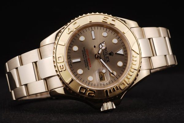 Rolex Yacht Master Gold Dial Gold Tachymeter - Image 3