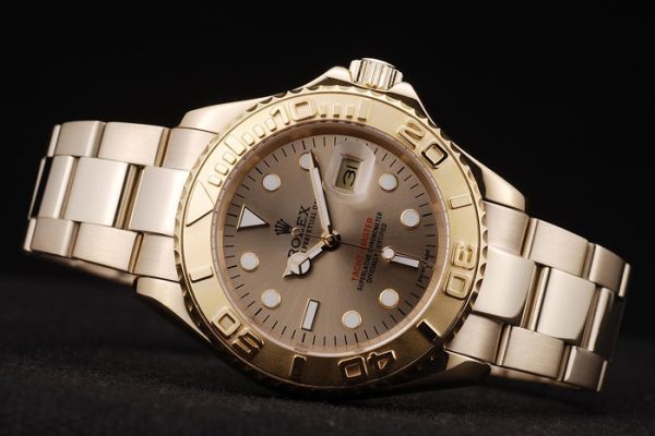 Rolex Yacht Master Gold Dial Gold Tachymeter - Image 4