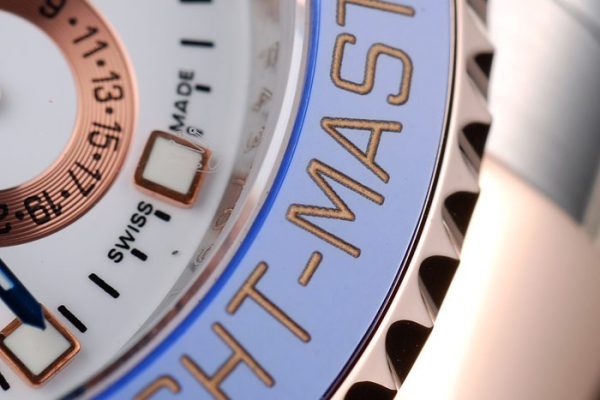 Rolex Yachtmaster Blue Ceramic Bezel White Dial Tachymeter - Image 7