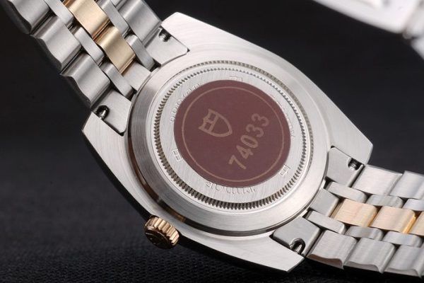 Swiss Tudor Rose Classic Crystal Encrusted Bezel Crystal Encrusted Golden Dial 80304 - Image 7
