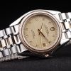 Tudor Swiss Classic Prince Date Stainless Steel Case Rose Gold Ribbed Bezel Gold Dial - Image 2