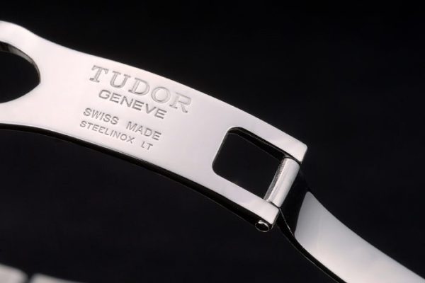 Swiss Tudor Classic Rose Gold Ribber Crystal Encrusted Bezel Silver Dial 80303 - Image 6