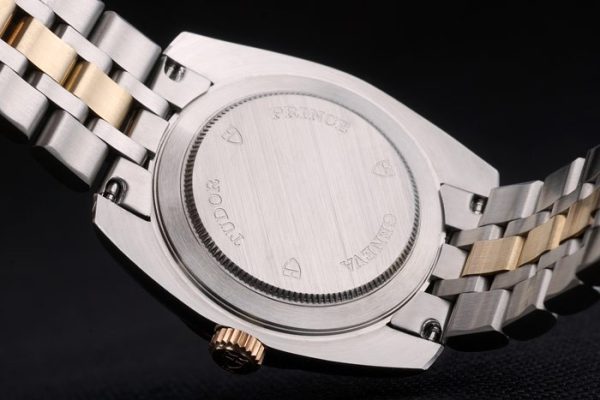 Swiss Tudor Classic Rose Gold Ribber Crystal Encrusted Bezel White Dial 80301 - Image 7