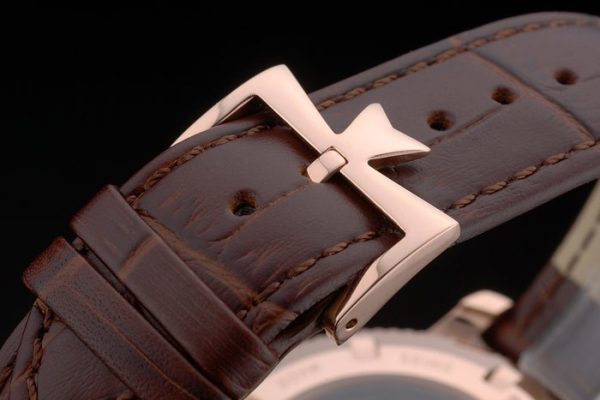 Vacheron Constantin Replica Watches Luxury Leather 80226 - Image 6