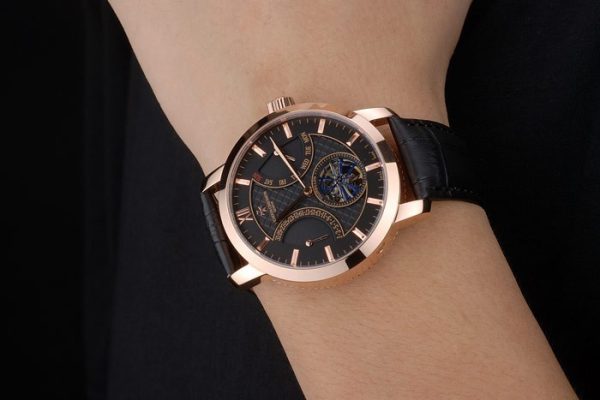 Vacheron Constantin Replica Watches Luxury Leather 80227 - Image 2