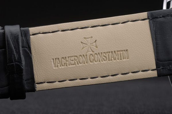 Vacheron Constantin Replica Watches Luxury Leather 80229 - Image 7