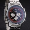 Breitling Certified Polished Silver Stainless Steel Strap Black Dial Chronograph 80173 - Image 2