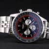Breitling Certified Polished Silver Stainless Steel Strap Black Dial Chronograph 80173 - Image 4
