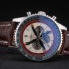 Breitling Certified Brown Leather Strap Beige Dial Chronograph 80175 - Image 6