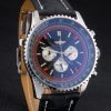 Breitling Certified Black Leather Strap Black Dial Chronograph 80176 - Image 2