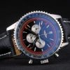 Breitling Certified Black Leather Strap Black Dial Chronograph 80176 - Image 3