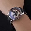 Breitling Certified Beige Dial Chronograph Black Leather Strap 80177 - Image 9
