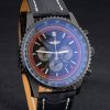 Breitling Certified Black Leather Strap Black Dial Chronograph 80179 - Image 4